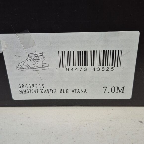 MIA Kayde Size 7M Or 8.5M Black Gladiator Sandal - New - Picture 3 of 8